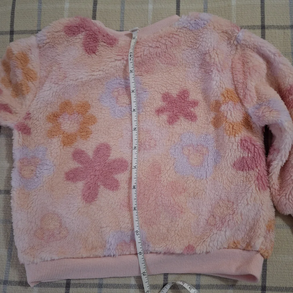 Disney Minnie Pink Plush Kids Sweatshirt - Picture 7 of 7